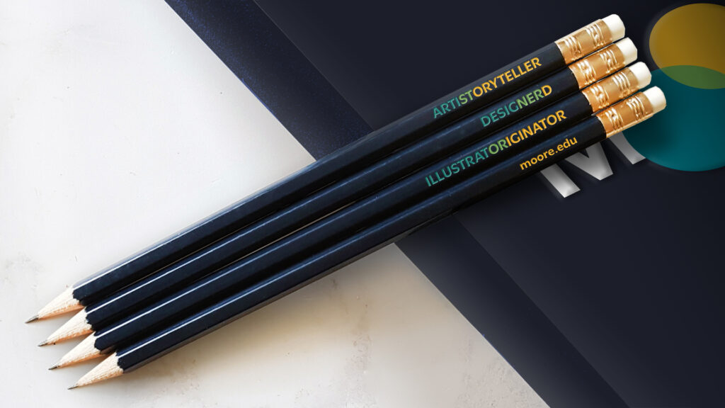 Moore College of Art & Design brand pencils