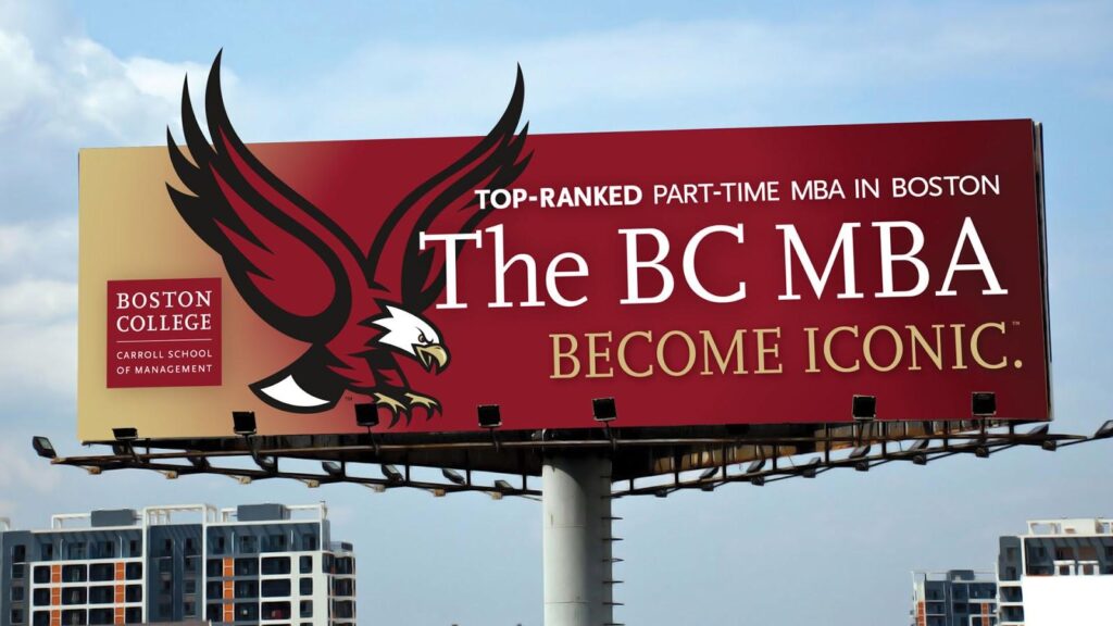 Boston College Carroll School of Management Outdoor Billboard