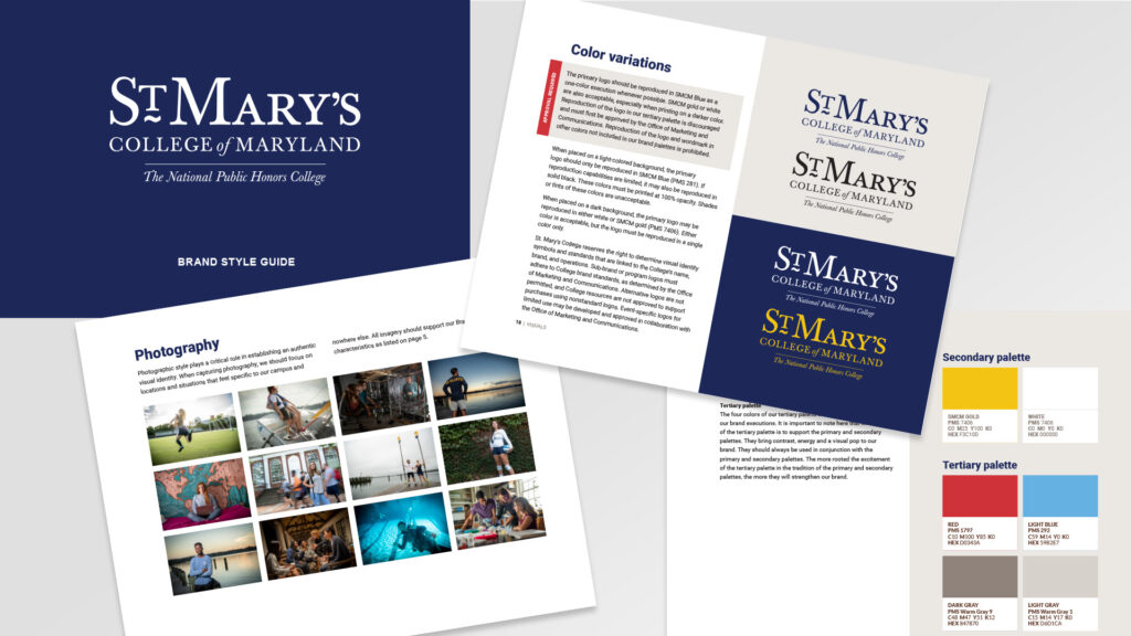 St. Mary' College brand style guide